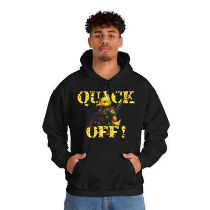 Quack Off: Commando Duck Tactical Hoodie