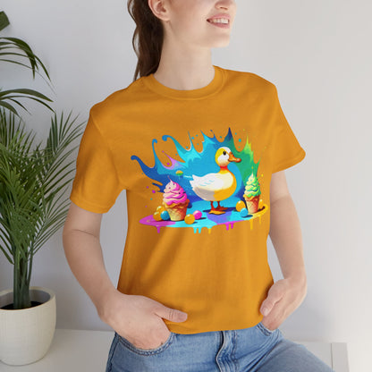 Ducky Delights: Quackin' Good Ice Cream Tee