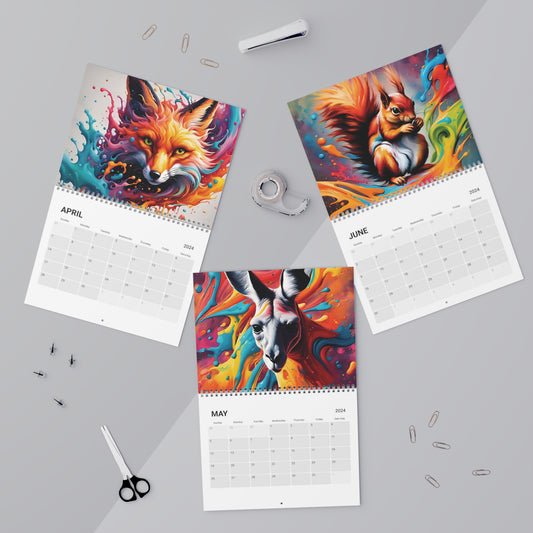 Animal Chromatics : A Vivid Splash Calendar