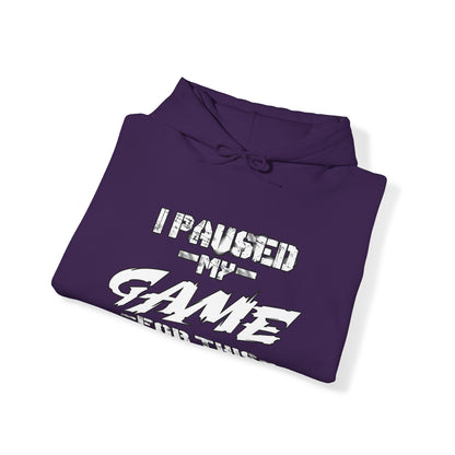 Game Pause Moment: Hoodie of Real-World Interruption