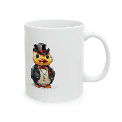 Duck Brigade: Feathered Aristocrat Duck Mug