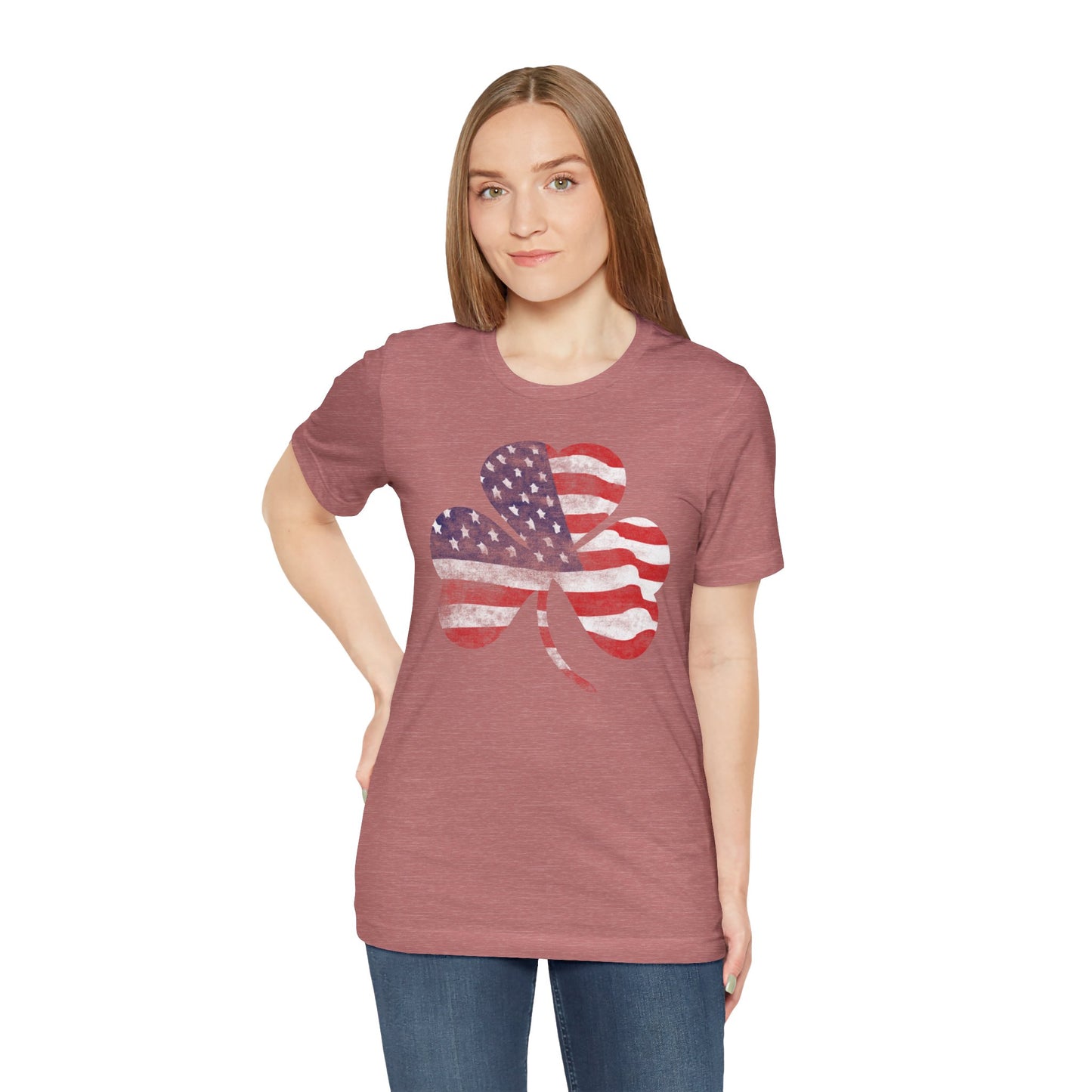 Lucky Land of Liberty: Shamrock Flag Shirt