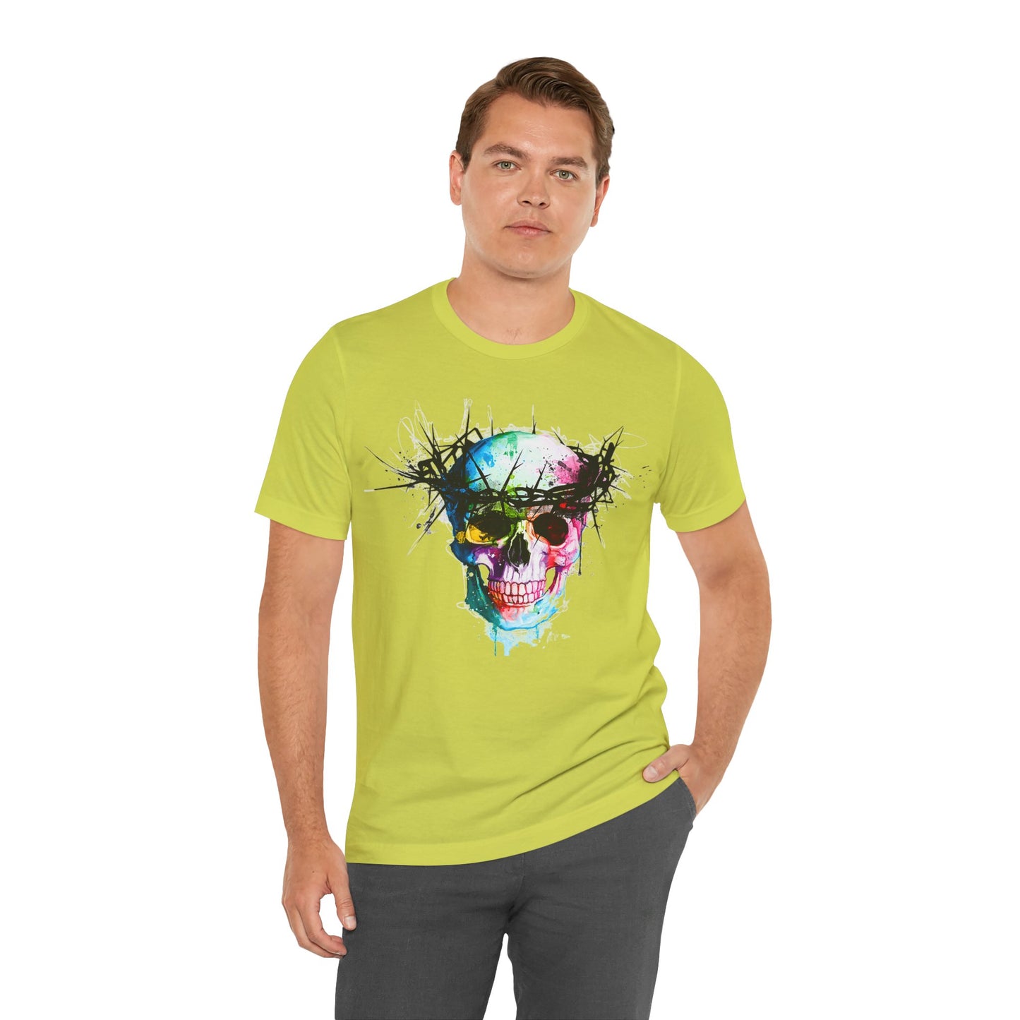 Glowing Grin: Radiant Skull Tee