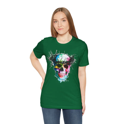 Glowing Grin: Radiant Skull Tee