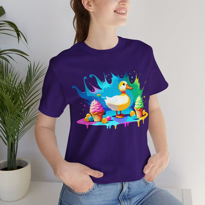 Ducky Delights: Quackin' Good Ice Cream Tee