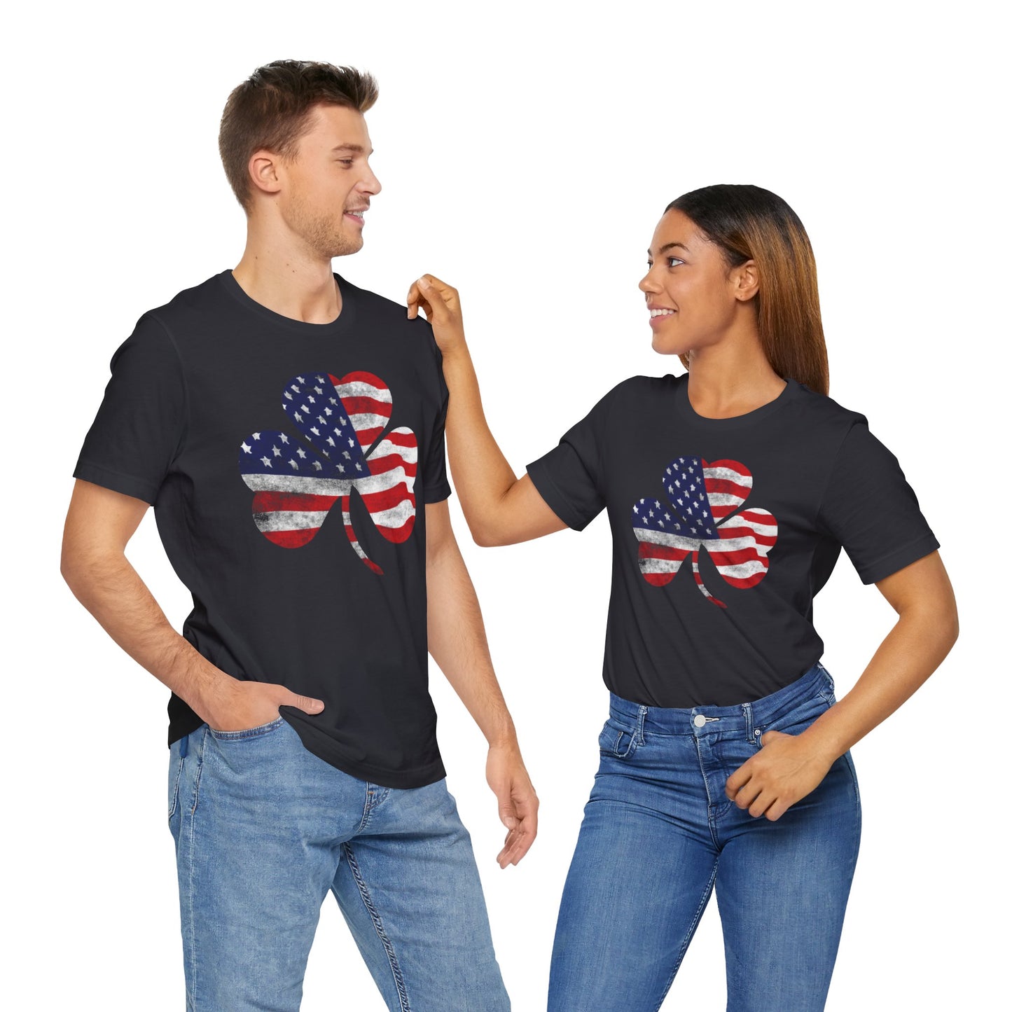 Lucky Land of Liberty: Shamrock Flag Shirt