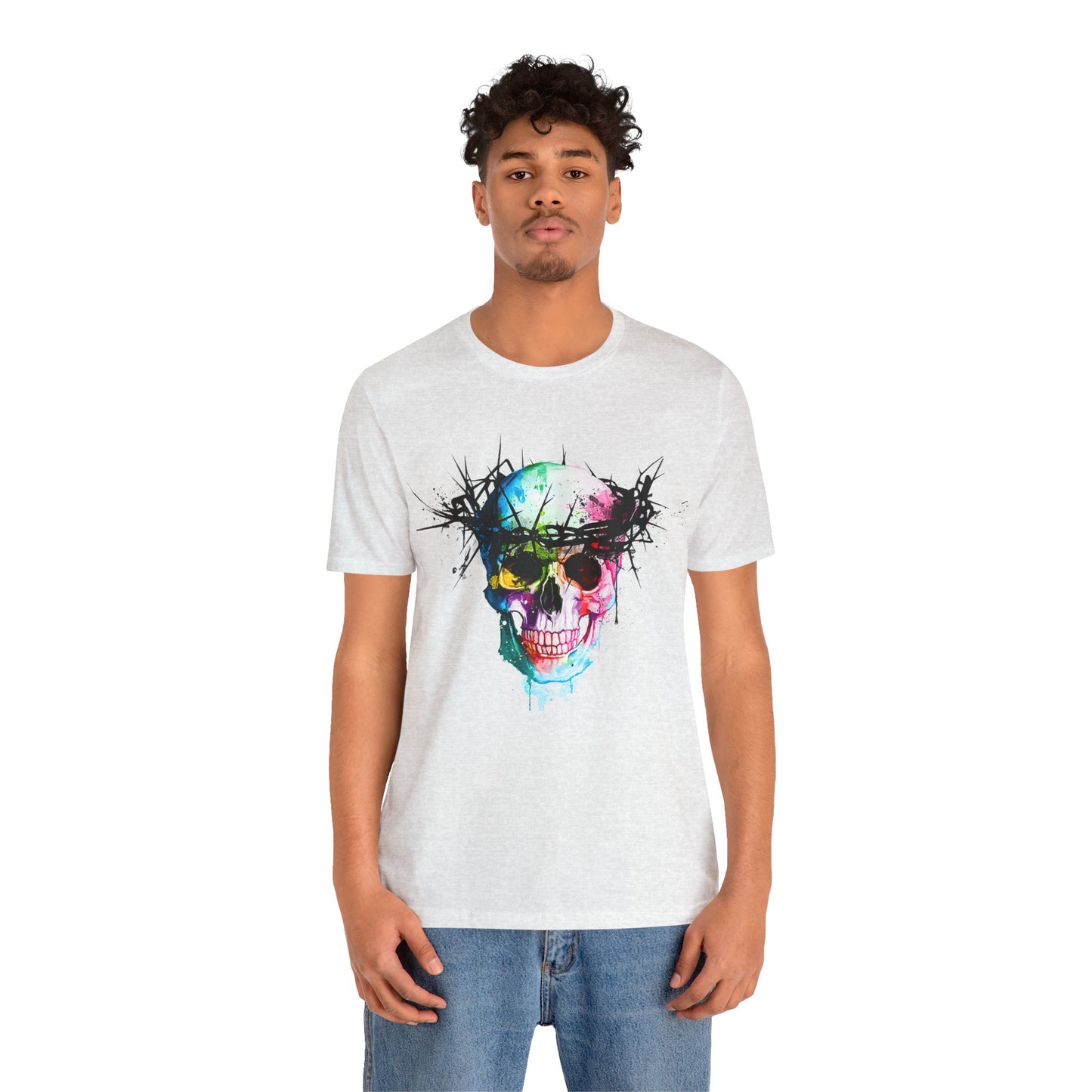 Glowing Grin: Radiant Skull Tee