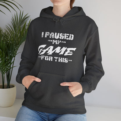 Game Pause Moment: Hoodie of Real-World Interruption