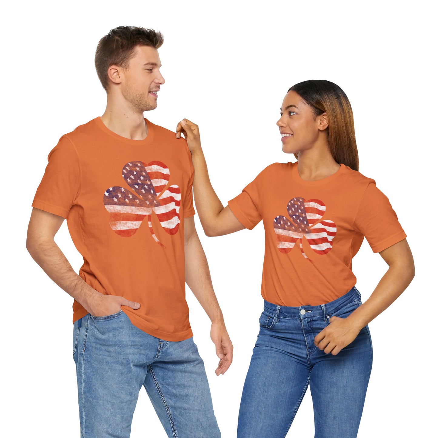 Lucky Land of Liberty: Shamrock Flag Shirt