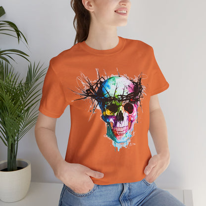 Glowing Grin: Radiant Skull Tee