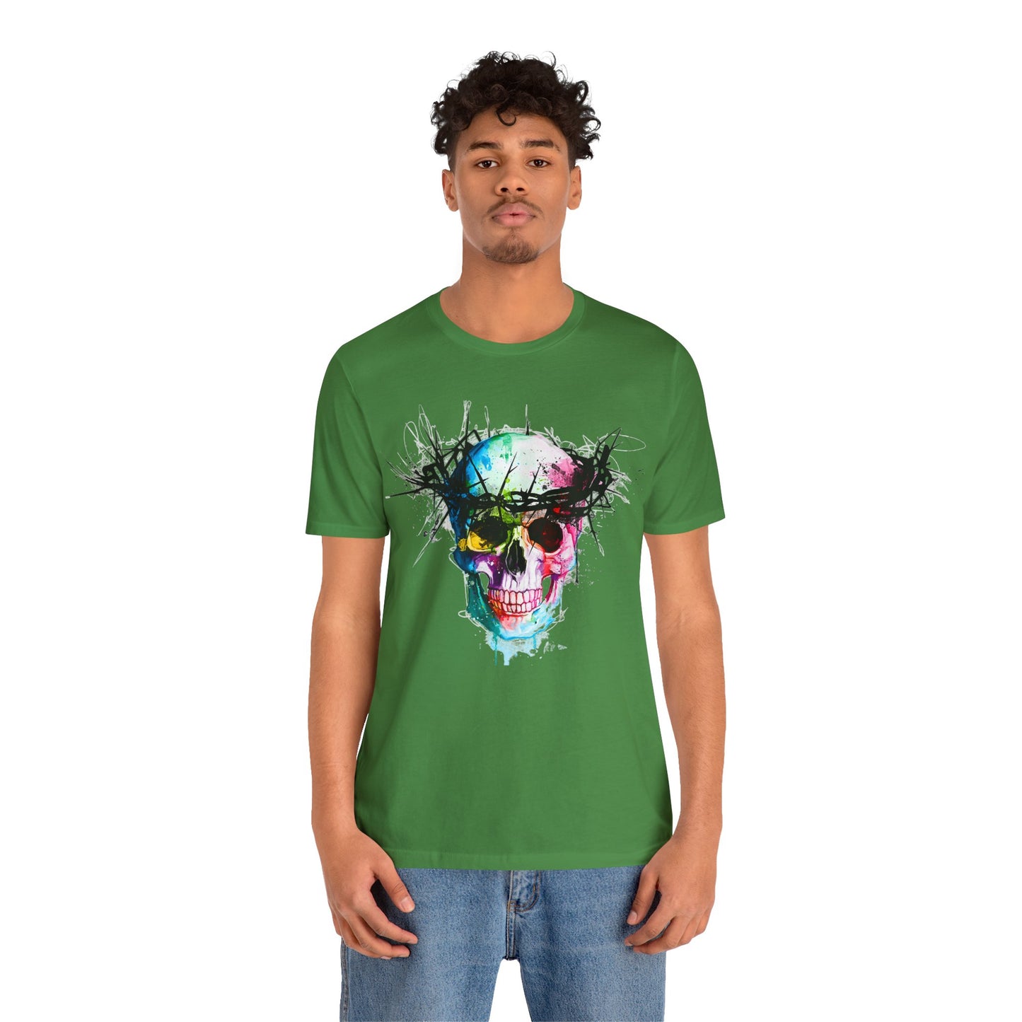 Glowing Grin: Radiant Skull Tee