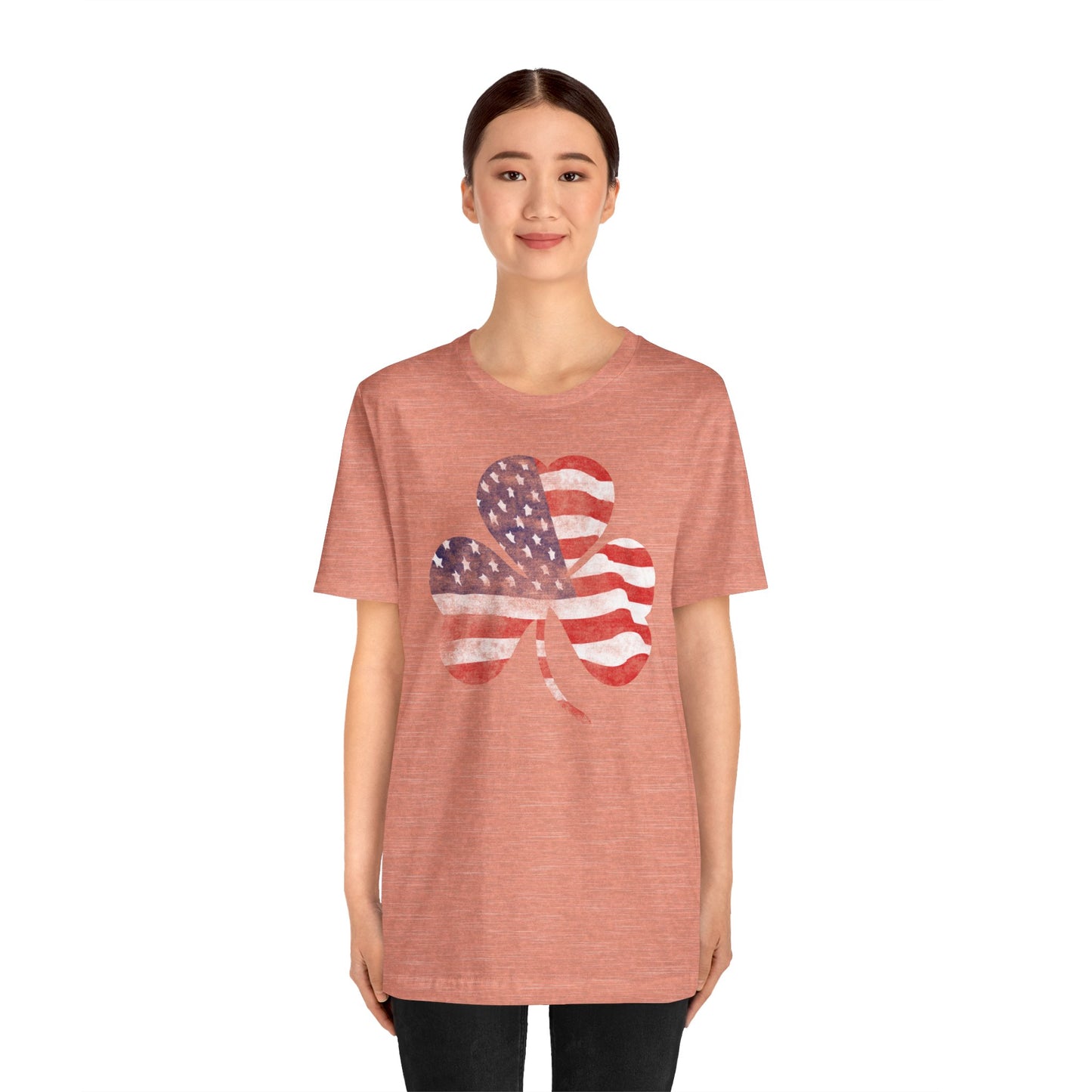 Lucky Land of Liberty: Shamrock Flag Shirt