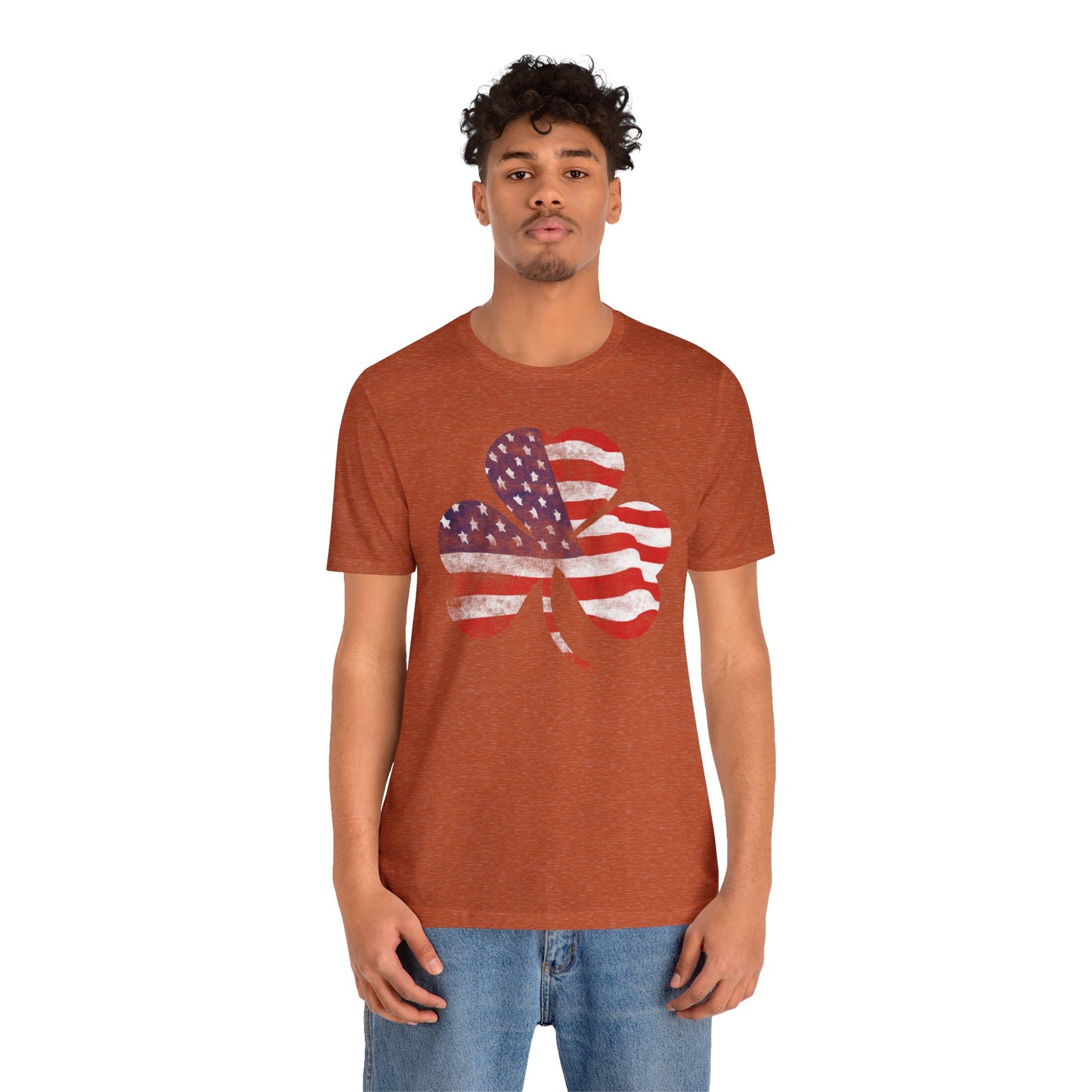 Lucky Land of Liberty: Shamrock Flag Shirt