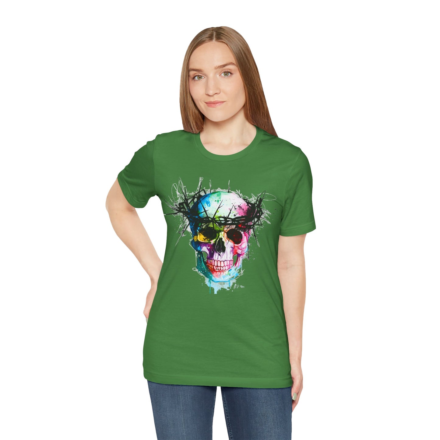 Glowing Grin: Radiant Skull Tee