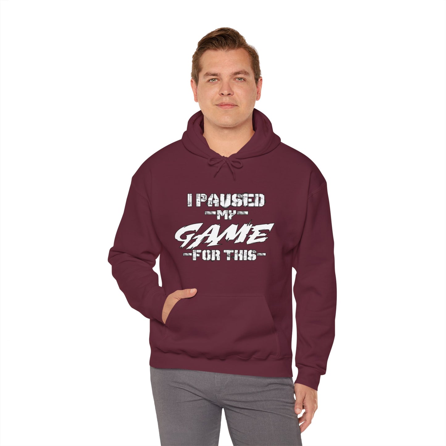 Game Pause Moment: Hoodie of Real-World Interruption