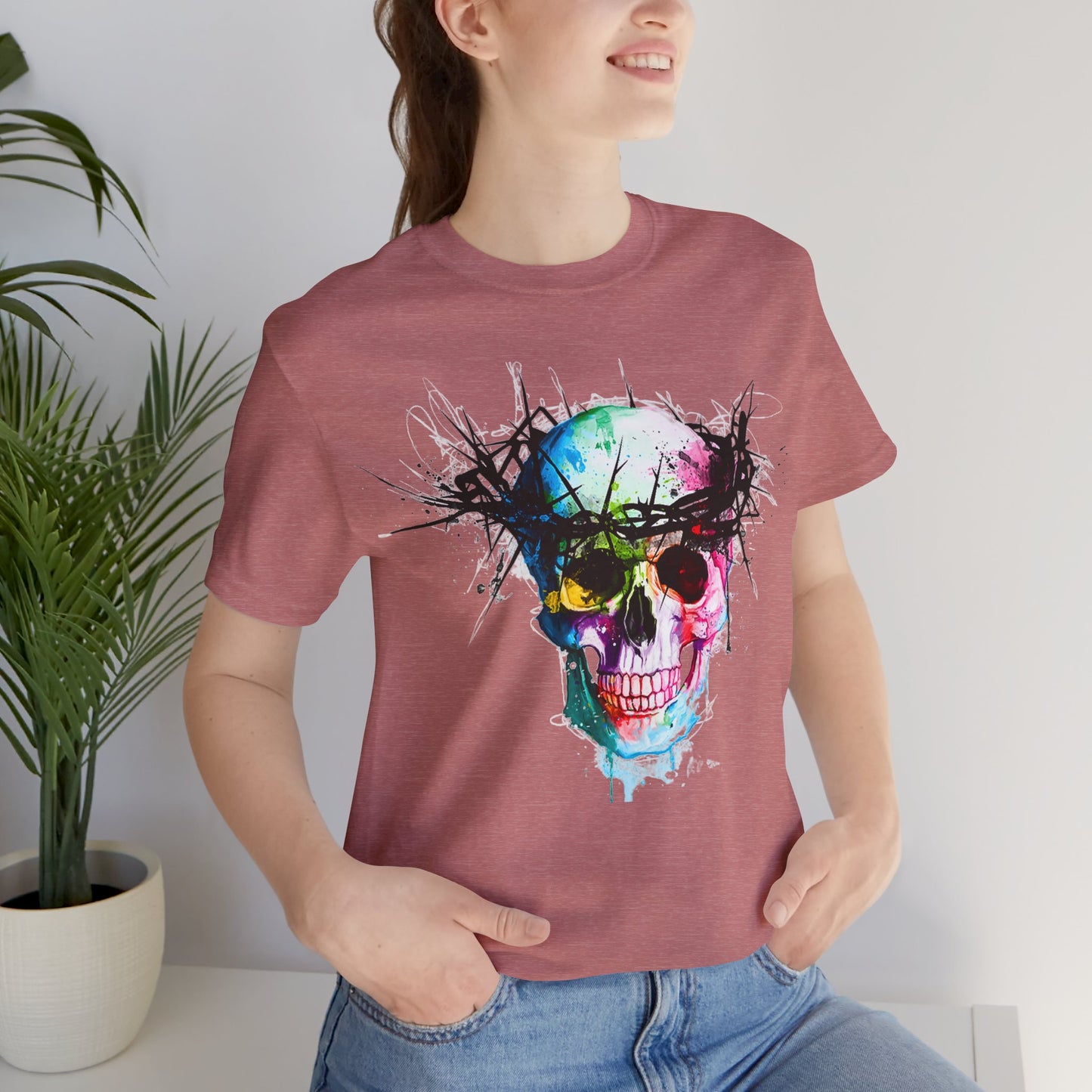 Glowing Grin: Radiant Skull Tee