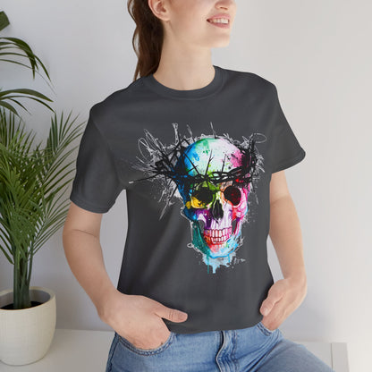 Glowing Grin: Radiant Skull Tee