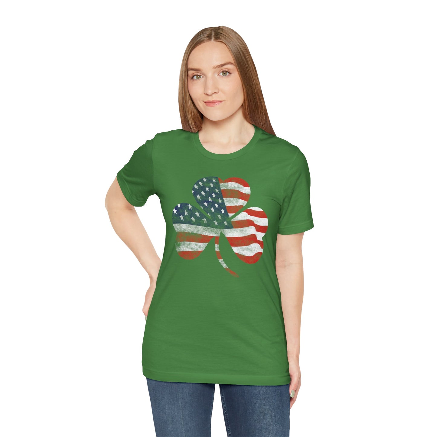 Lucky Land of Liberty: Shamrock Flag Shirt