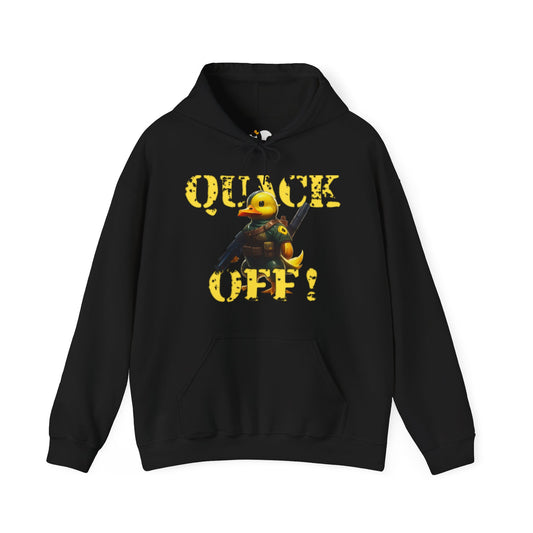 Quack Off: Commando Duck Tactical Hoodie