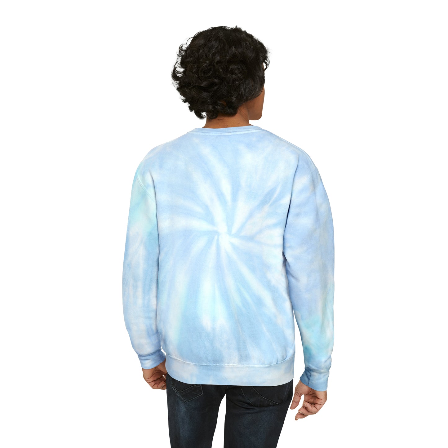 Purr-fectly Cozy: Cat Burrito Bliss Tie-Dye Sweatshirt