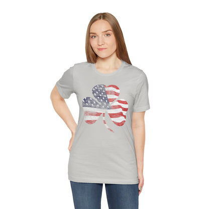 Lucky Land of Liberty: Shamrock Flag Shirt