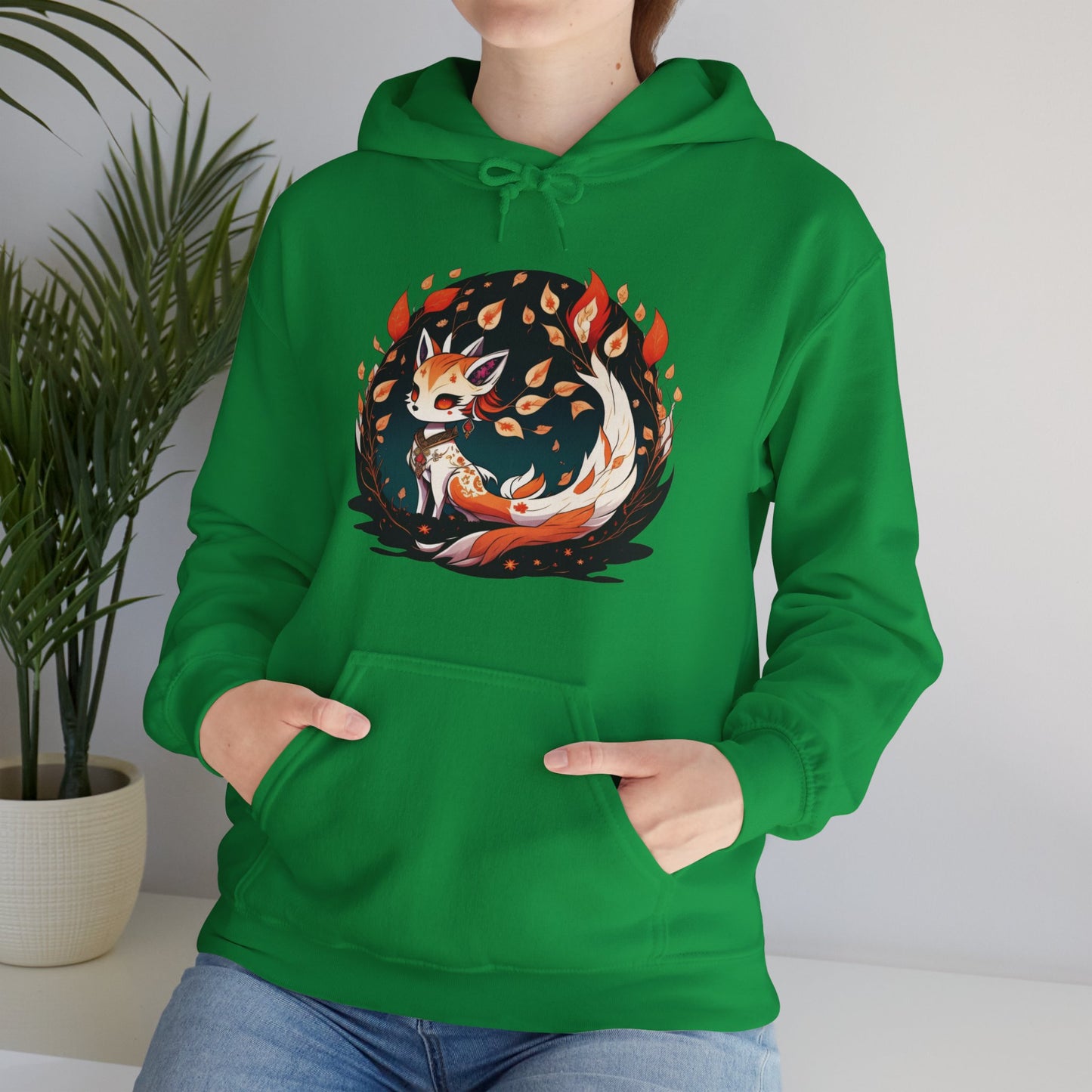 Flaming Blaze of the Mystic Fox hoodie