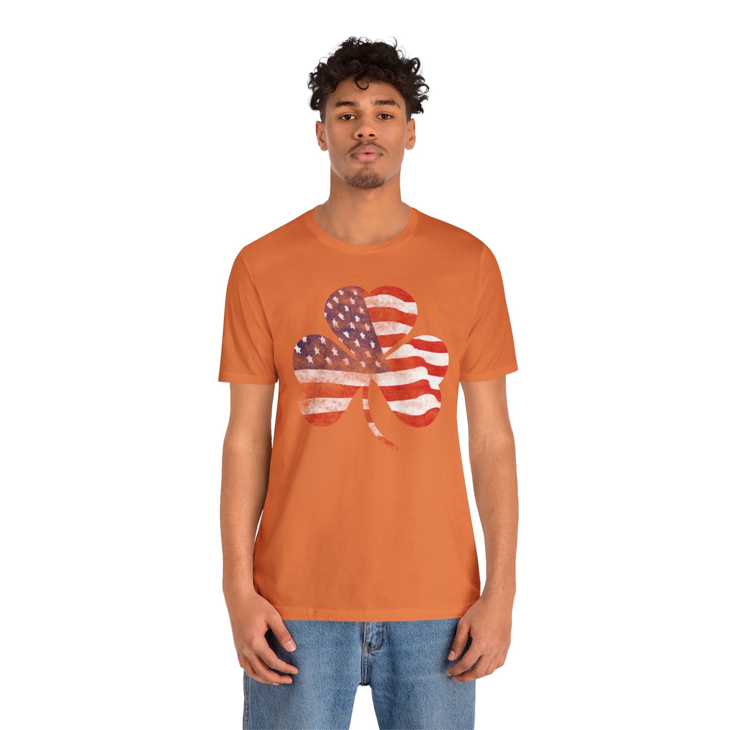 Lucky Land of Liberty: Shamrock Flag Shirt