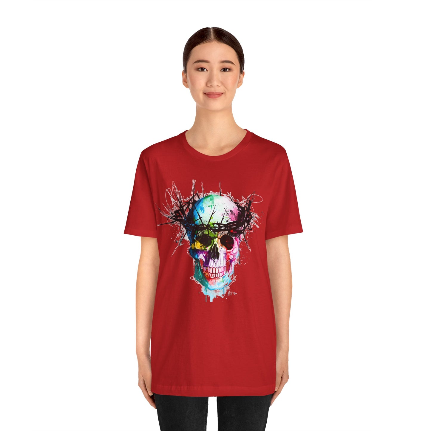 Glowing Grin: Radiant Skull Tee