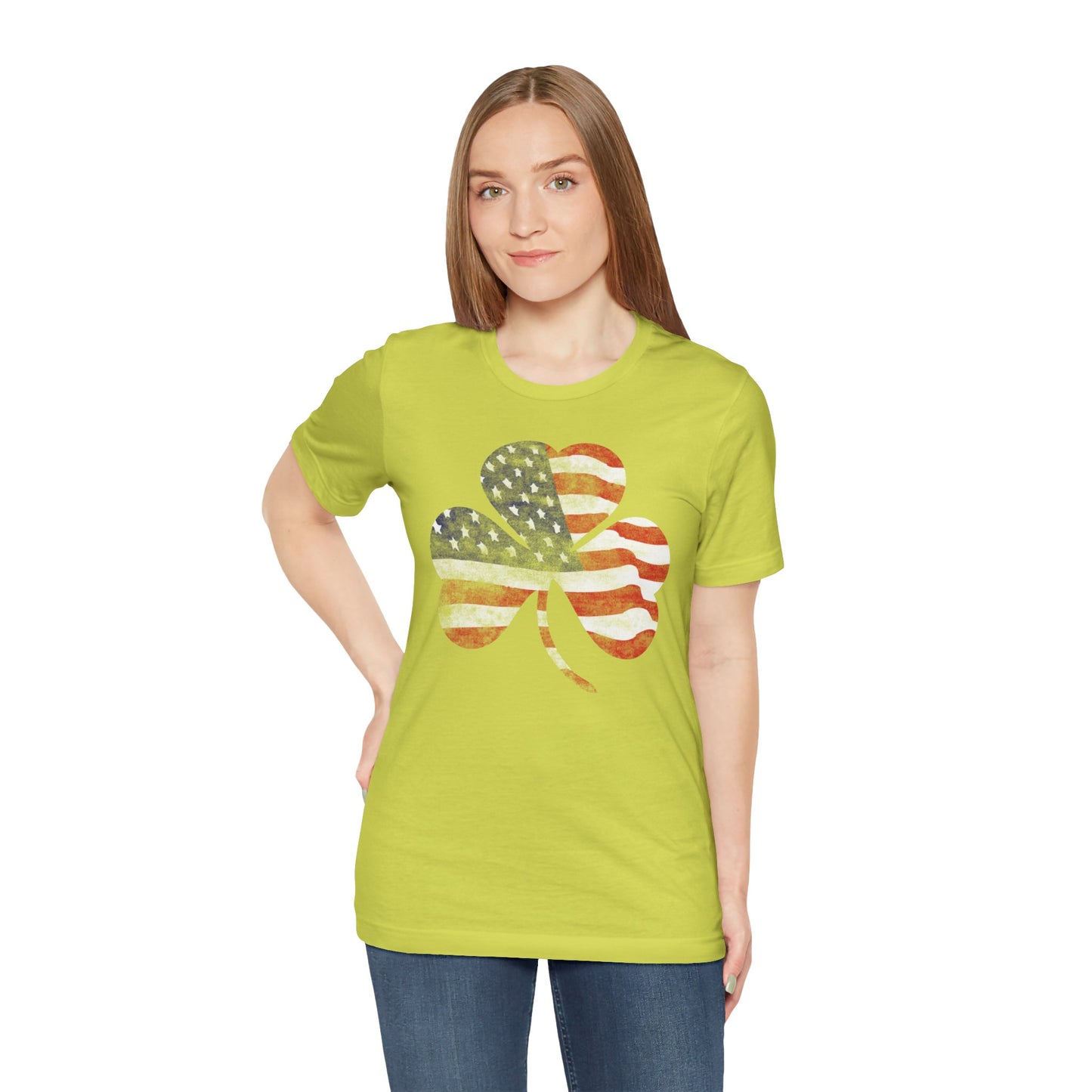 Lucky Land of Liberty: Shamrock Flag Shirt