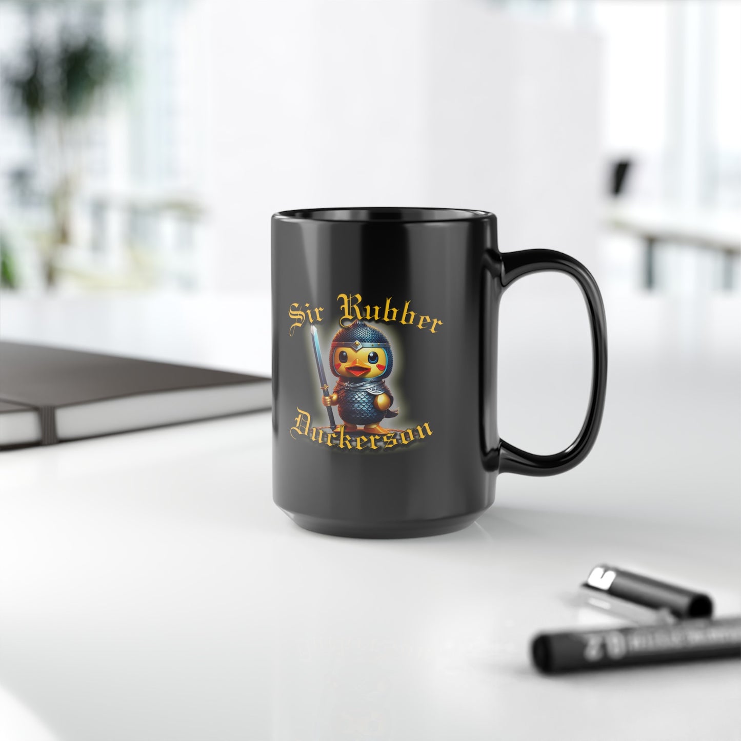 Knighted Quack: Sir Rubber Duckerson Signature Mug