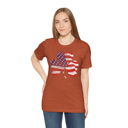 Lucky Land of Liberty: Shamrock Flag Shirt