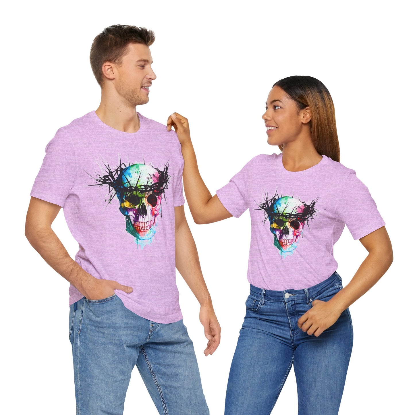 Glowing Grin: Radiant Skull Tee