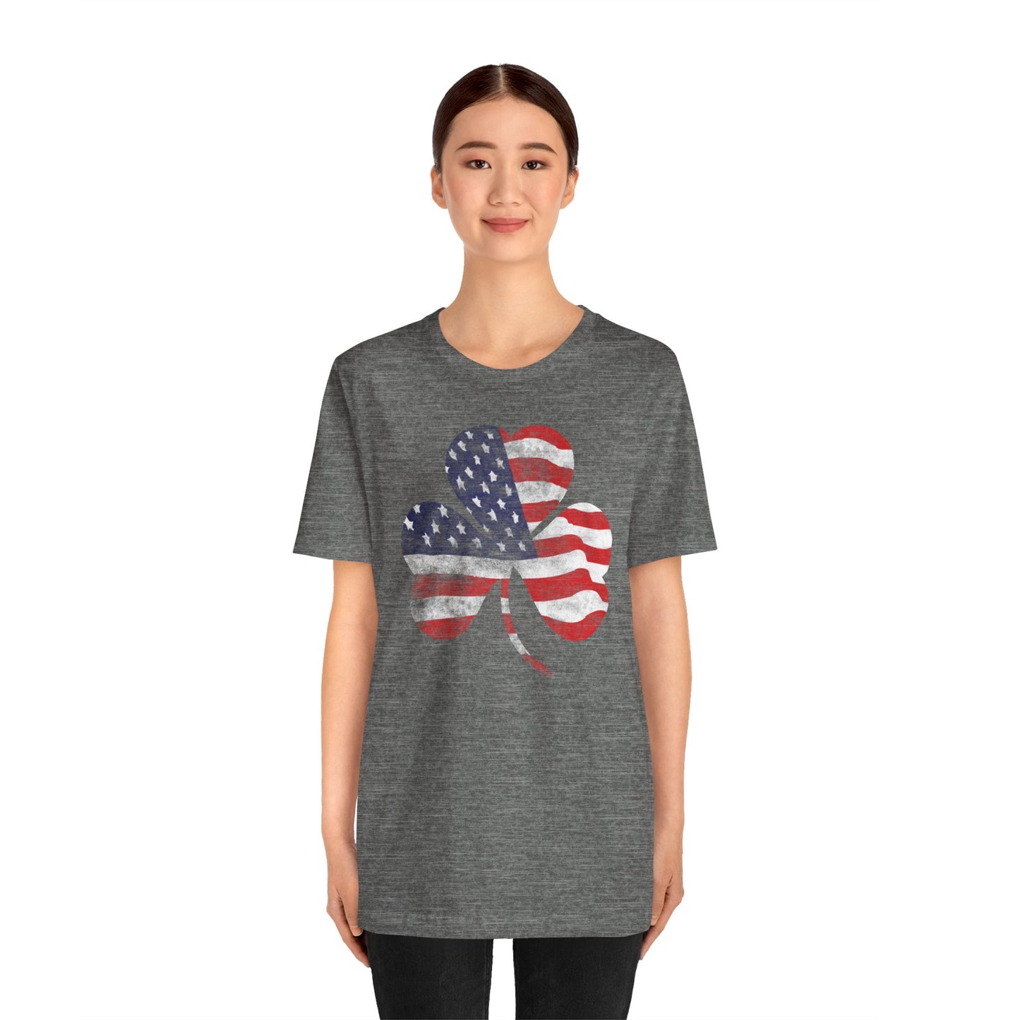 Lucky Land of Liberty: Shamrock Flag Shirt