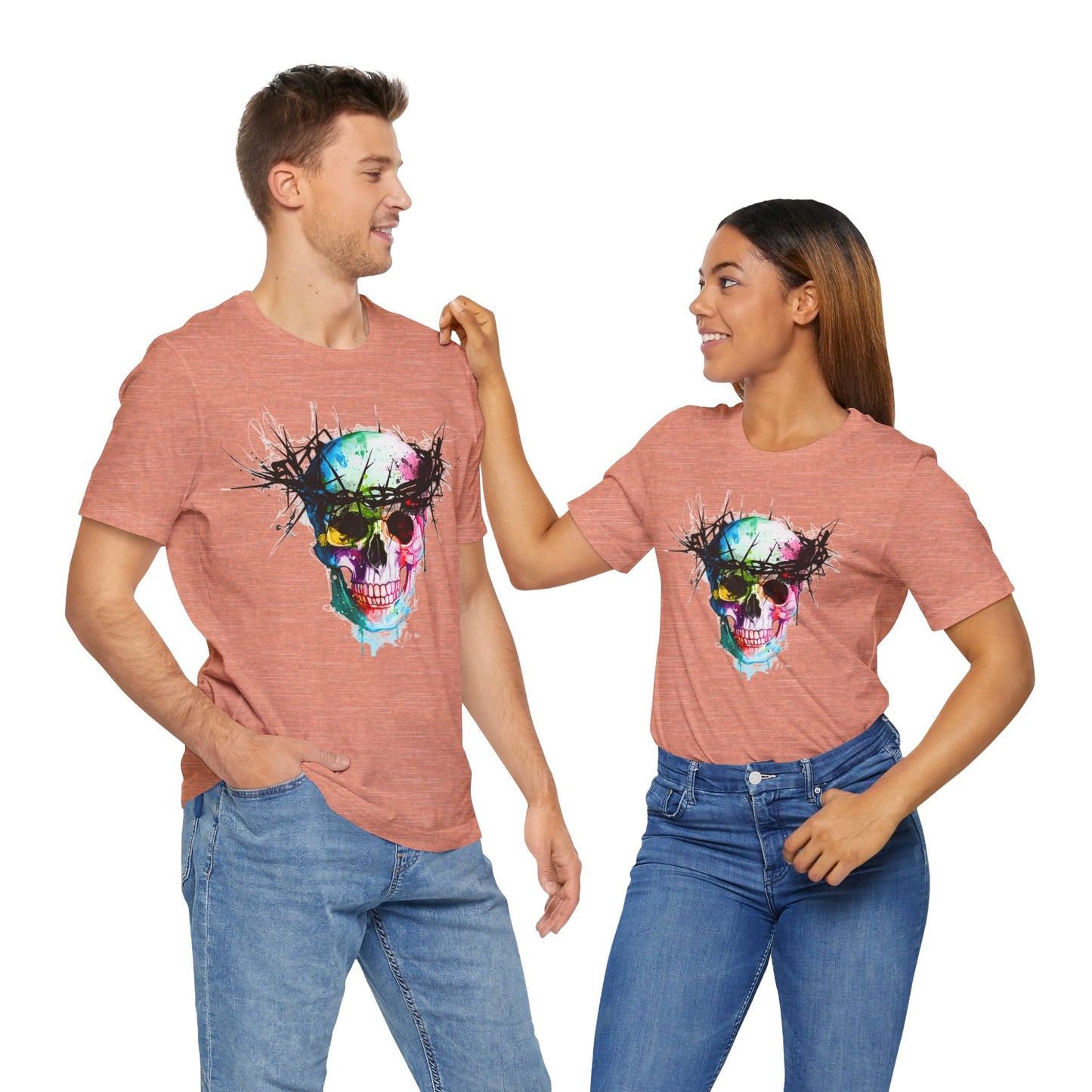 Glowing Grin: Radiant Skull Tee