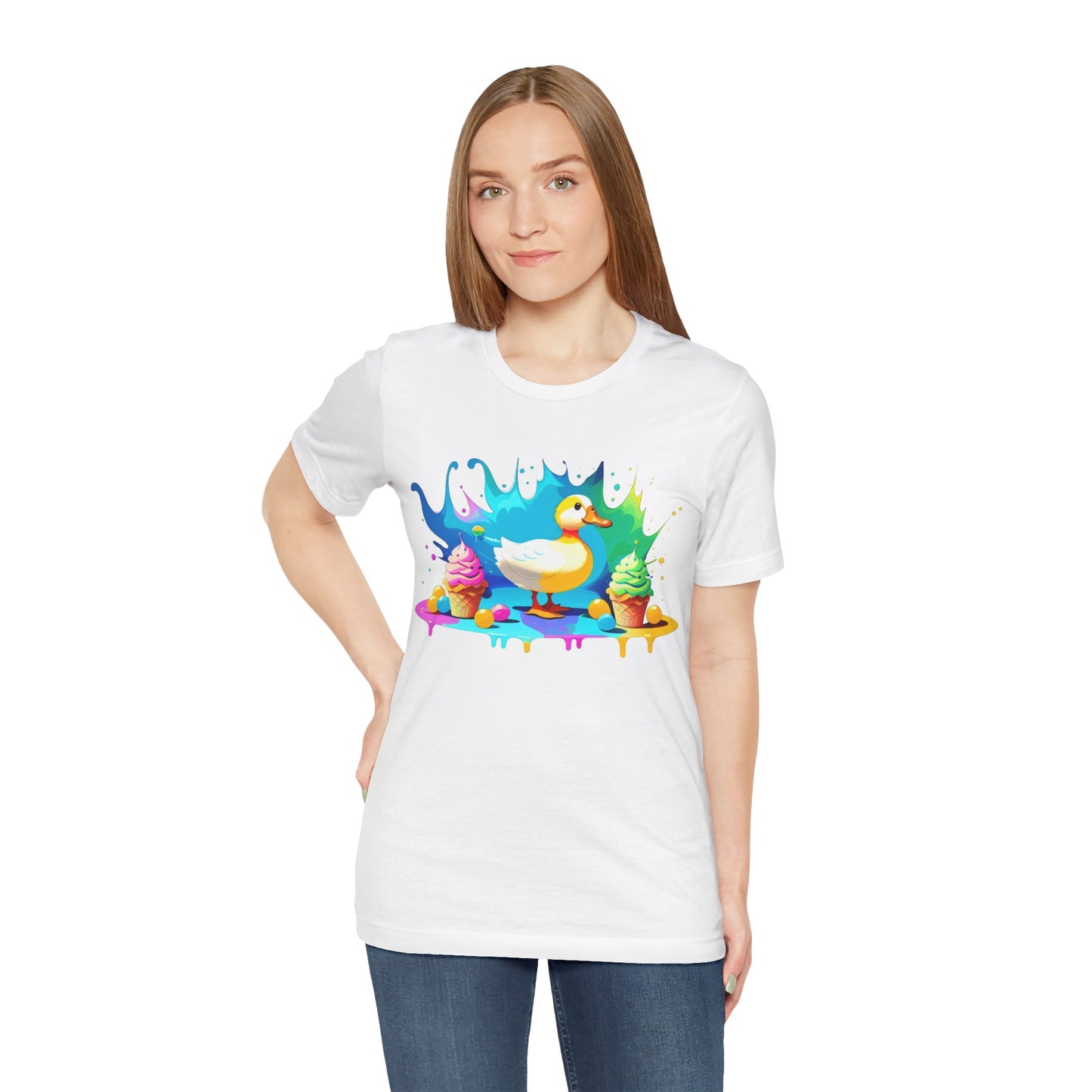 Ducky Delights: Quackin' Good Ice Cream Tee