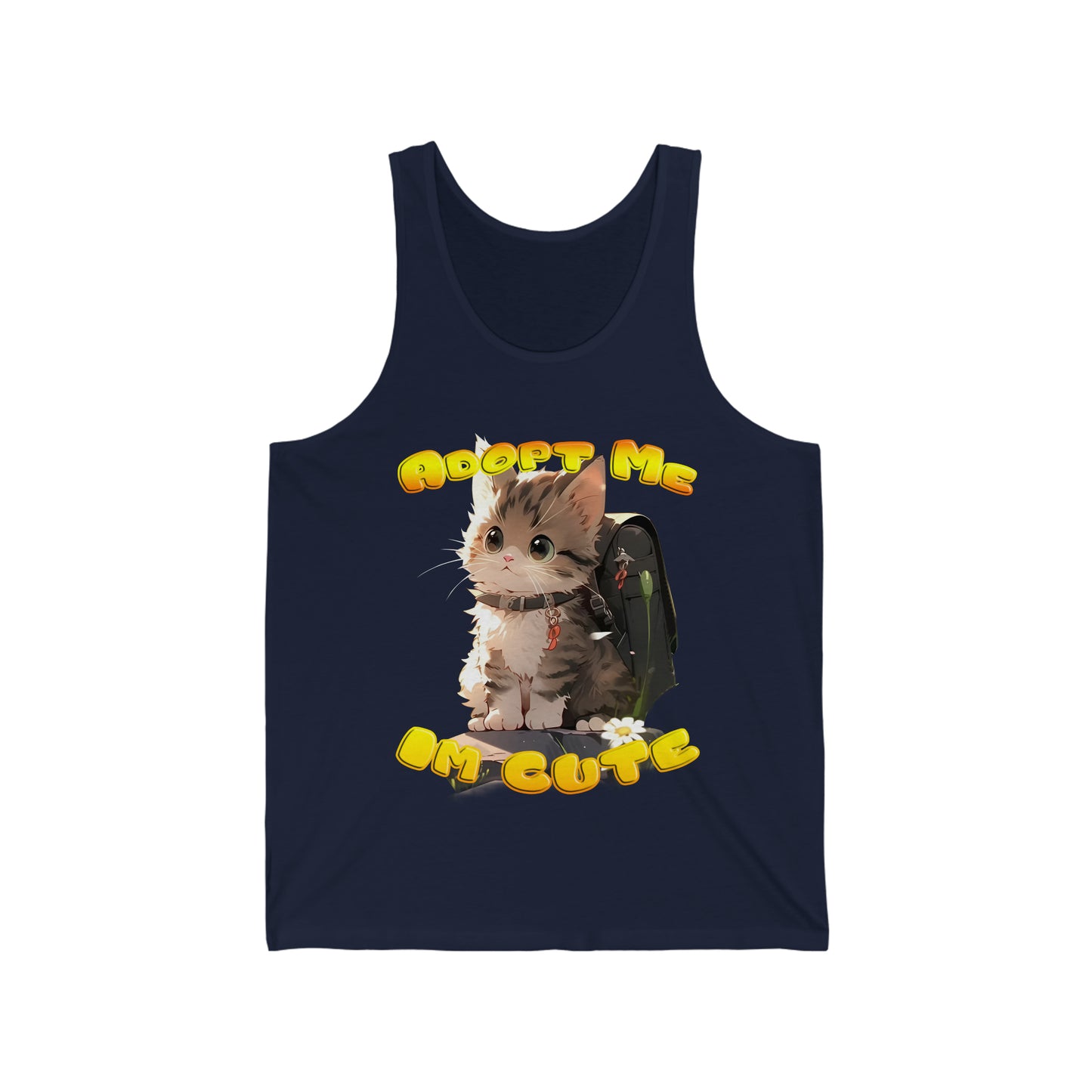 Adopt Meow: Cute Kitty Appeal Jersey Tank