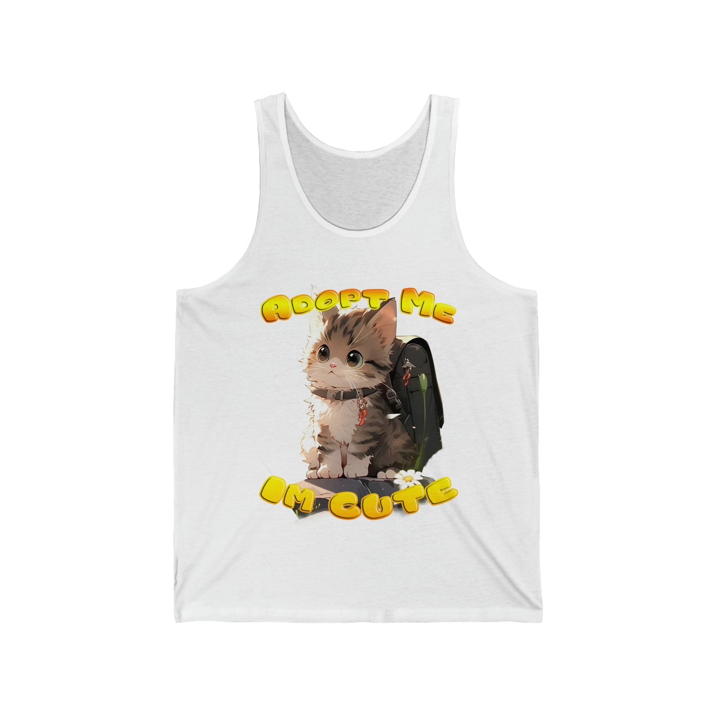 Adopt Meow: Cute Kitty Appeal Jersey Tank