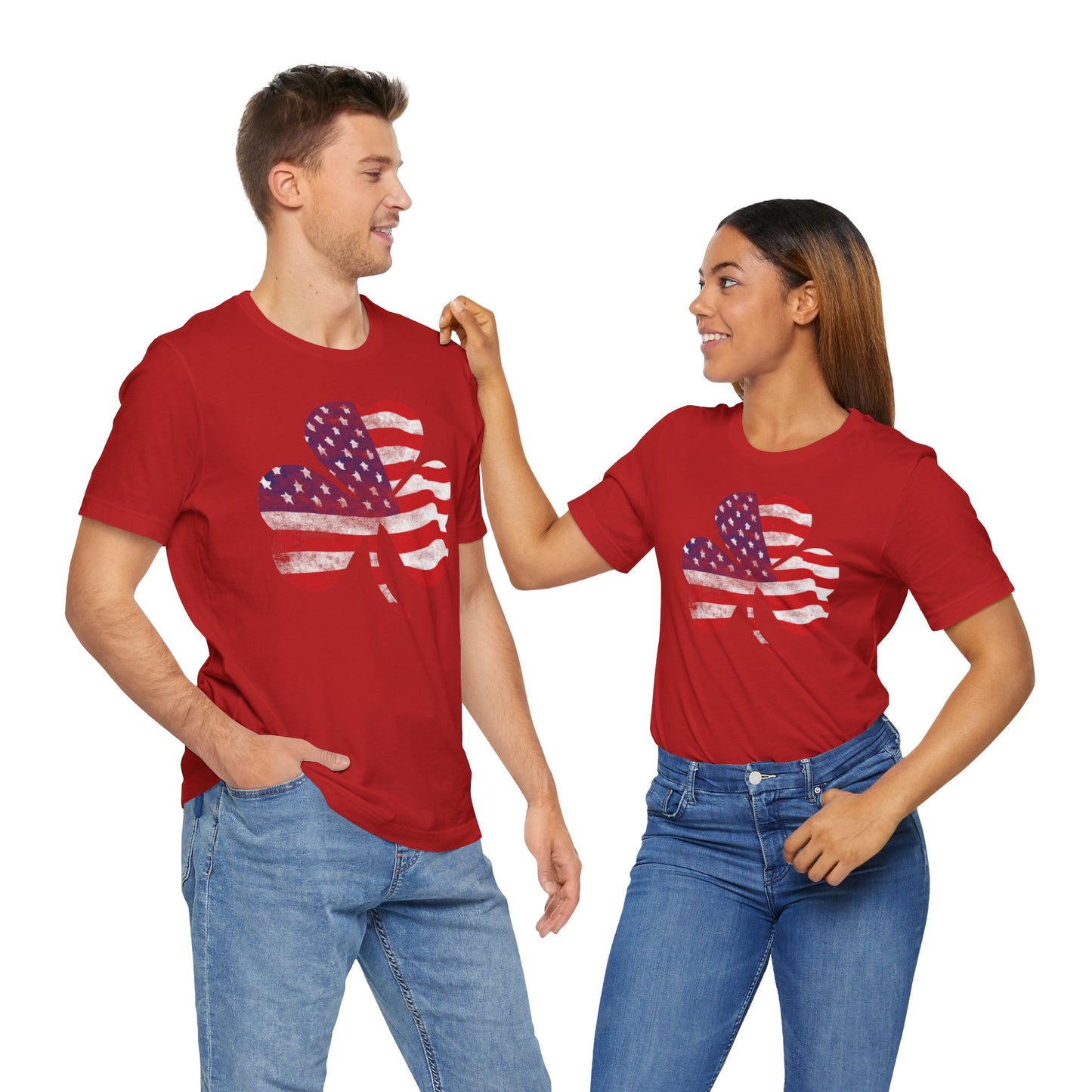 Lucky Land of Liberty: Shamrock Flag Shirt