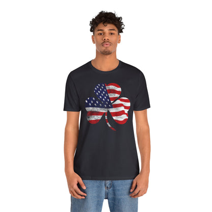 Lucky Land of Liberty: Shamrock Flag Shirt