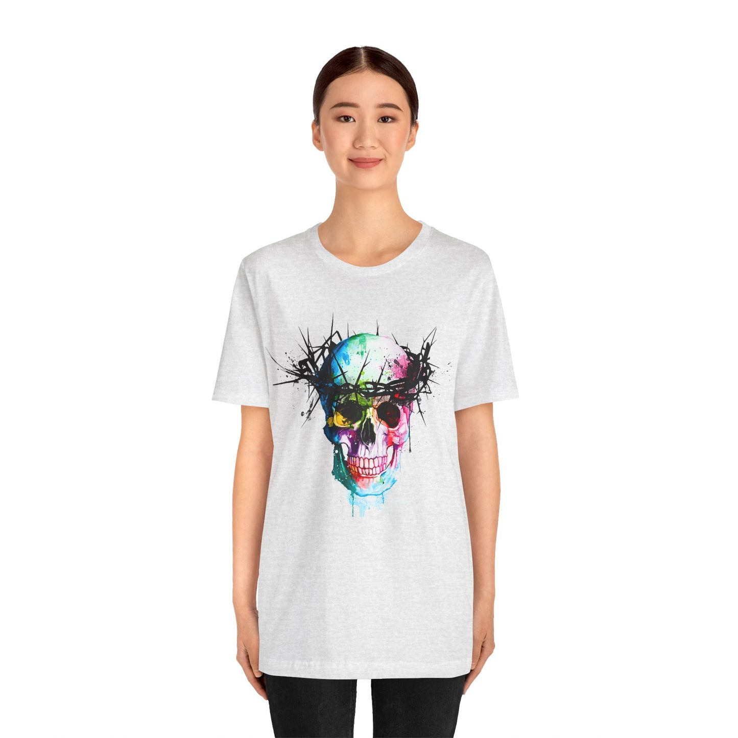 Glowing Grin: Radiant Skull Tee