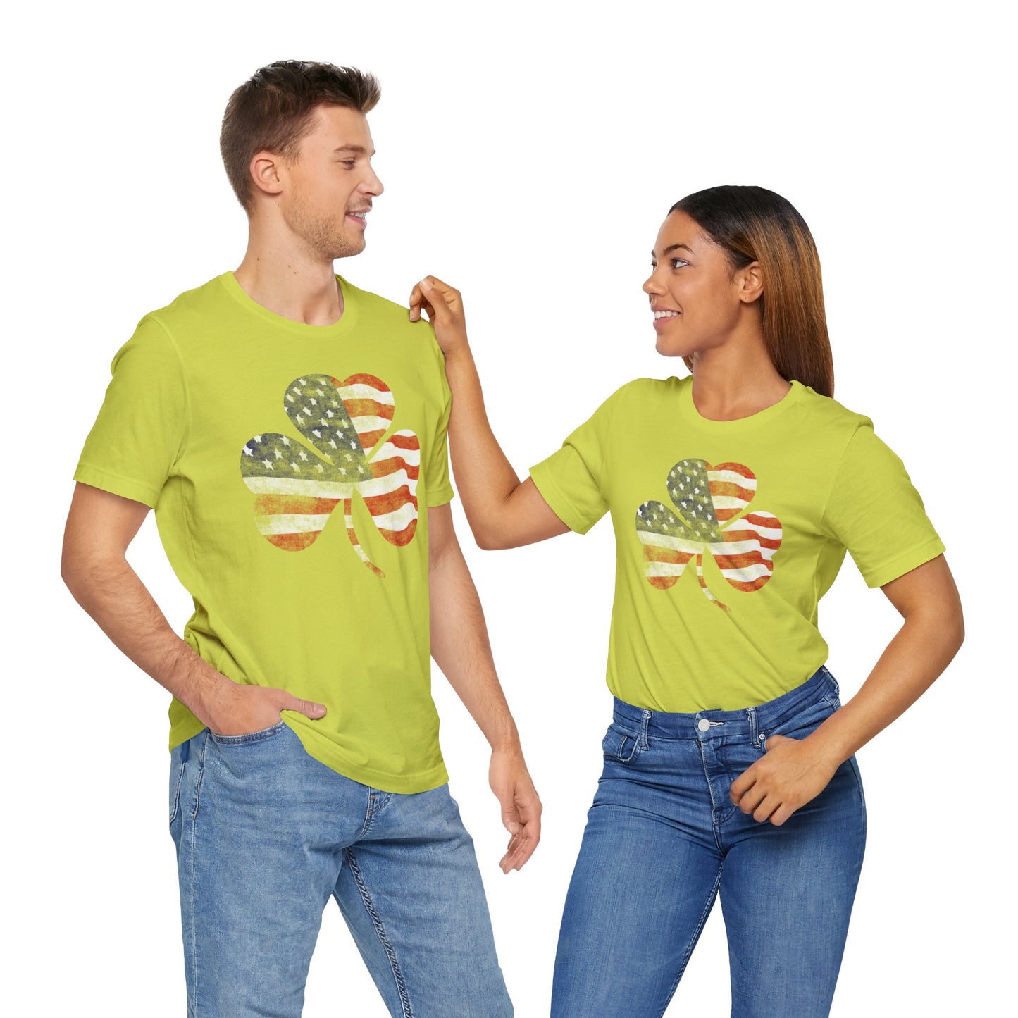 Lucky Land of Liberty: Shamrock Flag Shirt