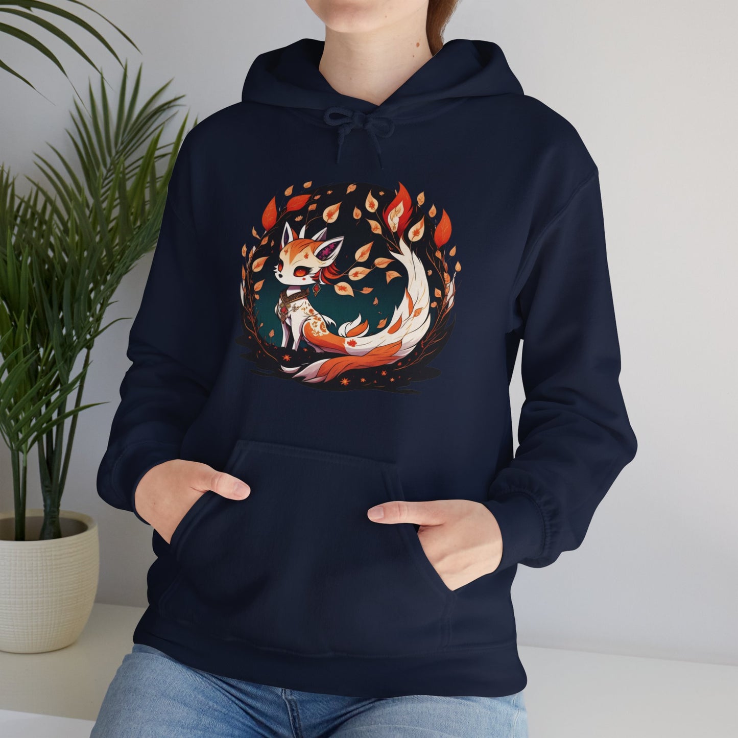 Flaming Blaze of the Mystic Fox hoodie