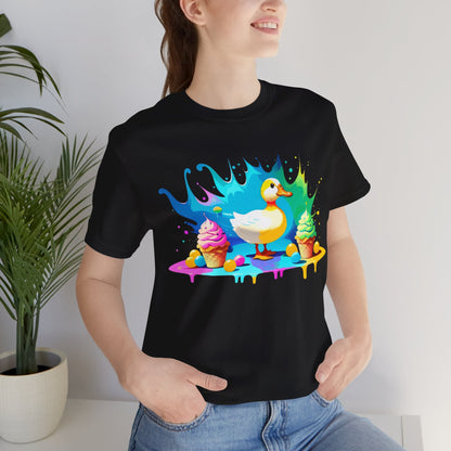 Ducky Delights: Quackin' Good Ice Cream Tee