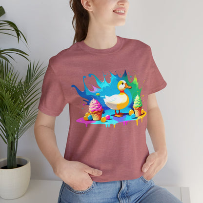 Ducky Delights: Quackin' Good Ice Cream Tee