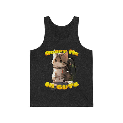 Adopt Meow: Cute Kitty Appeal Jersey Tank