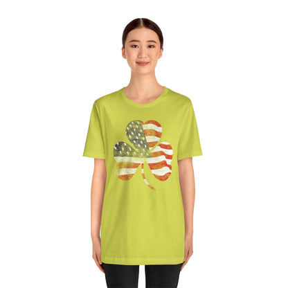 Lucky Land of Liberty: Shamrock Flag Shirt