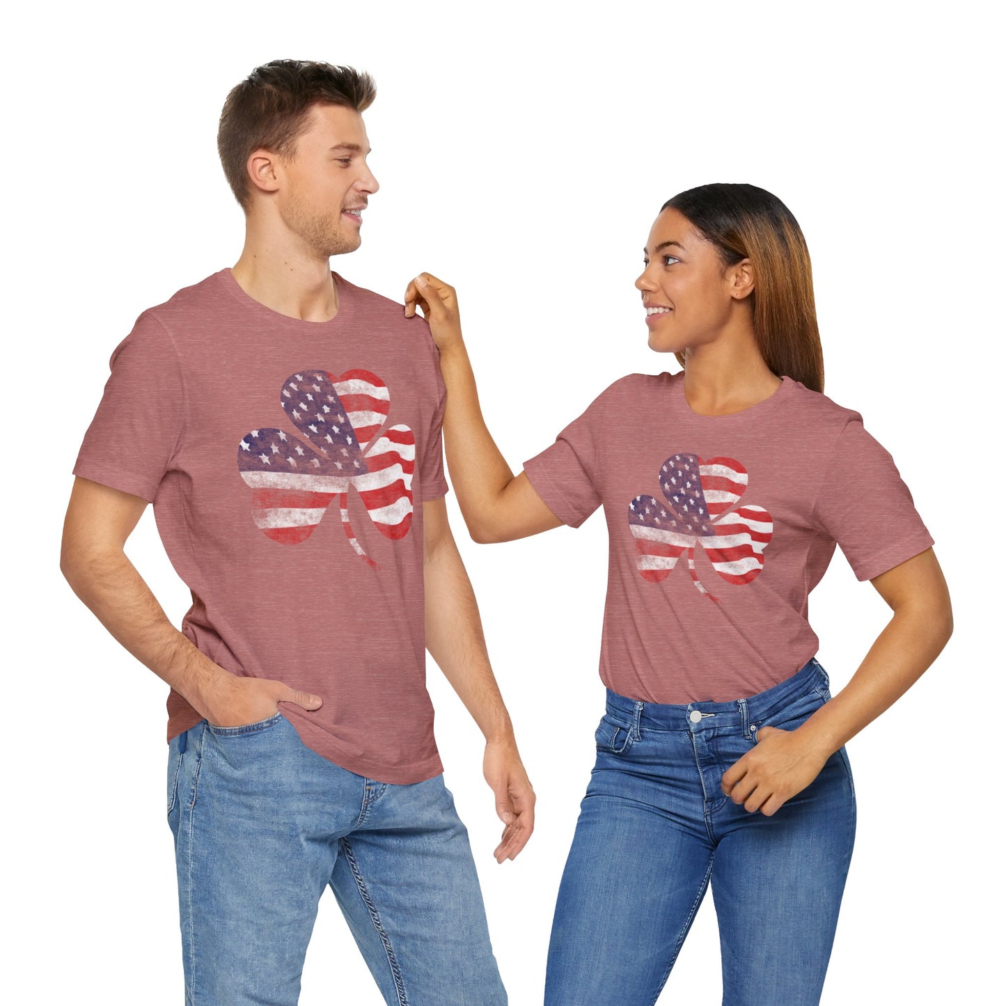 Lucky Land of Liberty: Shamrock Flag Shirt