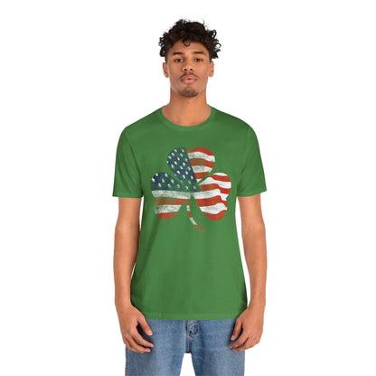 Lucky Land of Liberty: Shamrock Flag Shirt