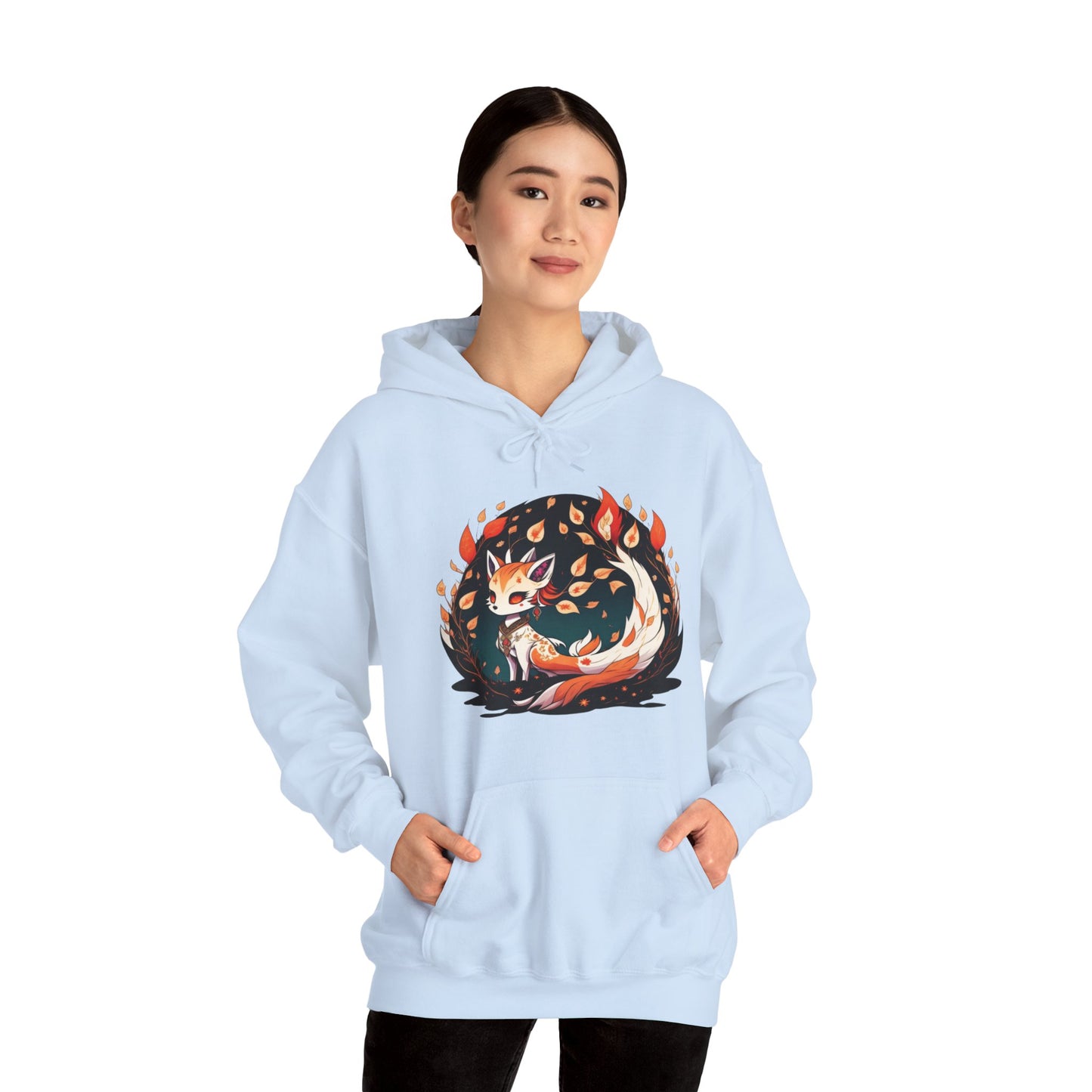 Flaming Blaze of the Mystic Fox hoodie