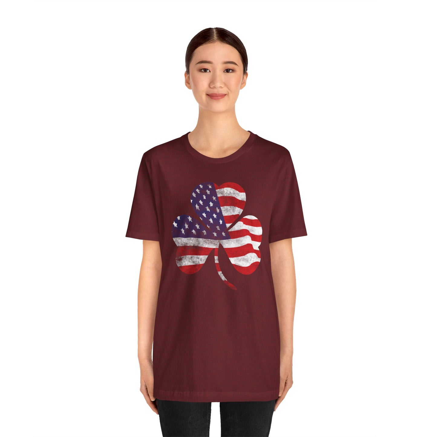 Lucky Land of Liberty: Shamrock Flag Shirt